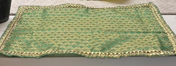 Pooja Asan, Green ( Ideal for small chowki)
